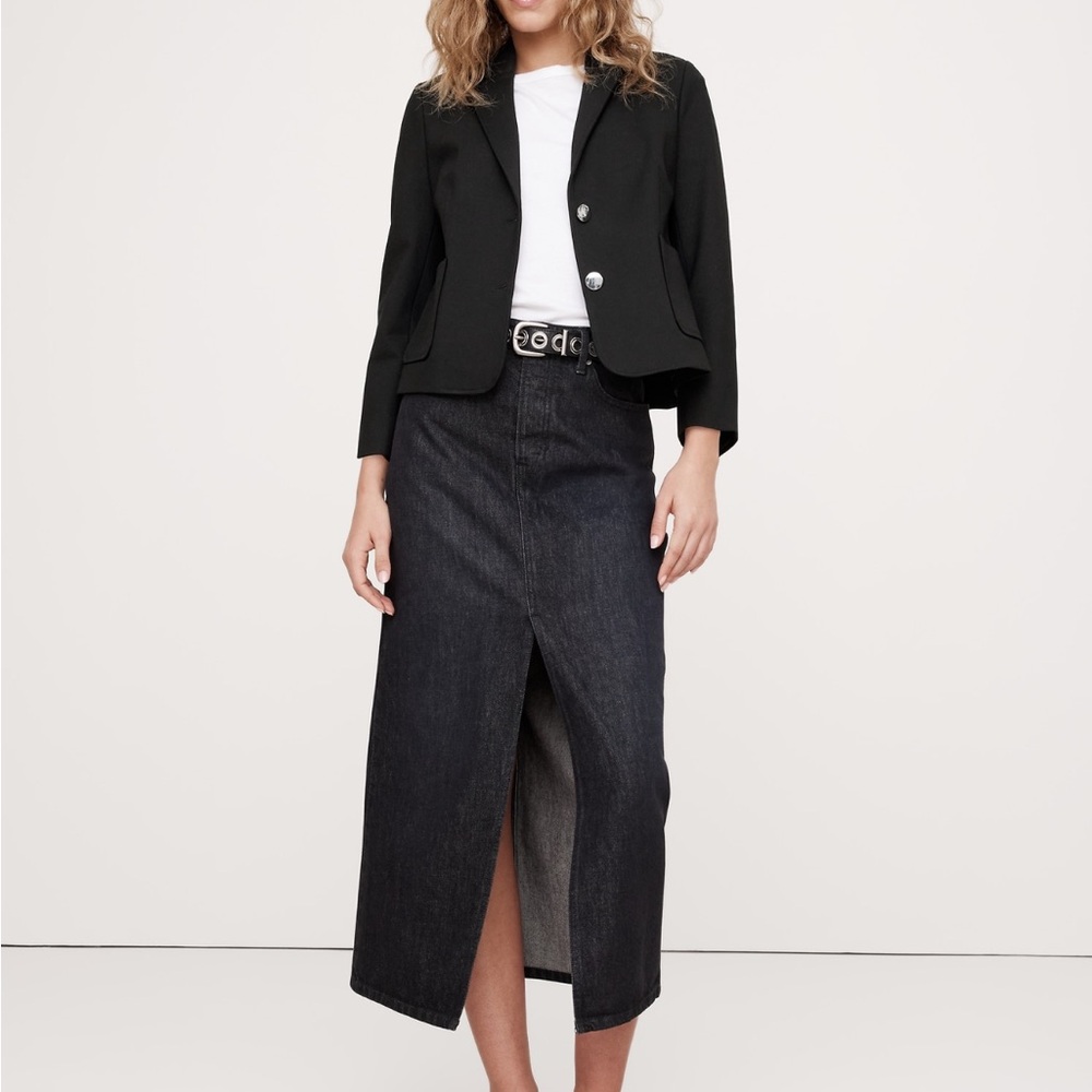 Banana Republic Ponte Classic Black Blazer